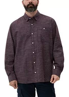 Koszule męskie - s.Oliver Big Size Koszula męska z długim rękawem, fioletowa, 4XL, fioletowy, 4XL - miniaturka - grafika 1