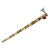 Dodatki do strojów karnawałowych - CIUPAGA GÓRAL DREWNIANA SREBRNA 52cm - miniaturka - grafika 1