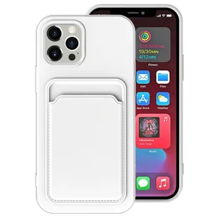 Pokrowiec König Design kompatybilny z Apple iPhone 12 - plastikowe, miękkie etui na telefon - biały - Etui i futerały do telefonów - miniaturka - grafika 1