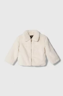 Guess kurtka dziecięca kolor beżowy - Kurtki i płaszcze dla dziewczynek - miniaturka - grafika 1