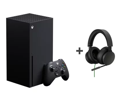 Microsoft Xbox Series X 1TB Czarny + słuchawki Stereo Headset przewodowe