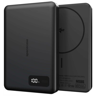 SPACECASE MagDisplay Qi2 SCPBMD-S2-BK 10000 mAh 20W Czarny