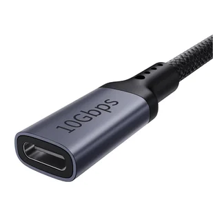Przedłużenie kabla USB-C Baseus męski do żeński High Definition 10Gbps, 1m (czarny) - Kable komputerowe i do monitorów - miniaturka - grafika 6