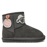 Buty dla dziewczynek - Śniegowce EMU Australia Shaun The Sheep Play K13152 Szary - miniaturka - grafika 1
