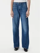 Spodnie damskie - BOSS Jeansy Crossroad Super 50542511 Niebieski Wide Leg - miniaturka - grafika 1