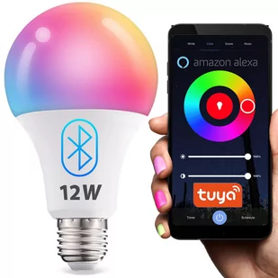 Żarówka LED E27 1180lm 12W CCD SMART ściemnialna DIM RGB - Żarówki LED Żarówka LED E27 1180lm 12W CCD SMART ściemnialna DIM RGB - Żarówki LED - miniaturka - grafika 1