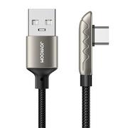 Kable USB - Joyroom gamingowy kabel USB - USB Typ C do ładowania / transmisji danych 3A 1,2m srebrny (S-1230K3) S-1230K3(C)-silver - miniaturka - grafika 1