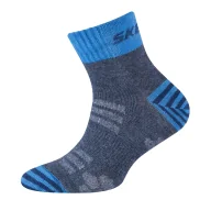 Skarpetki damskie - Skarpety chłopięce SKECHERS BOYS MESH VENTILATION ORGANIC STRIPE QUARTER 5P - miniaturka - grafika 1