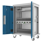 Meble do szkół i przedszkoli - Mobilny wózek z miejscem do ładowania na 32 tablety i 2 laptopy - Wersja Access Point - miniaturka - grafika 1