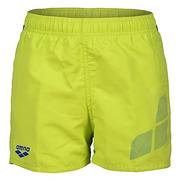 Kąpielówki dla chłopców - Arena Boys' Beach Short Logo R Swim Trunks Unisex - dla dzieci i chłopców, Soft Green-neon Niebieski, 6-7 anni - miniaturka - grafika 1