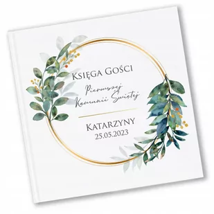 KSIĘGA GOŚCI KOMUNIA ŚWIĘTA PAMIĄTKA ROŚLINY Y7 - Wesele i ślub - miniaturka - grafika 1