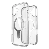 Etui i futerały do telefonów - Speck Presidio Perfect-Clear ClickLock & MagSafe - Etui iPhone 16 Plus (Clear / Chrome Finish / Serene Silver) - miniaturka - grafika 1