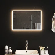 Lustra - vidaXL Lustro łazienkowe z LED, 40x60 cm - miniaturka - grafika 1