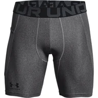 Spodenki męskie - Męskie Spodenki kompresyjne UNDER ARMOUR UA HG ARMOUR SHORTS 1361596-090 – Szary - miniaturka - grafika 1