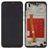 Części serwisowe do telefonów - Nowy Lcd Ekran Huawei P20 Lite Ane-Lx1, Ane-Lx2, Ane-Lx3 Z Ramką Czarny - miniaturka - grafika 1