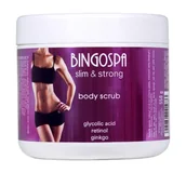 Peelingi do ciała - BingoSpa Body scrub kwas glikolowy retinol miłorząb slim & strong - miniaturka - grafika 1