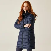 Kurtki i kamizelki sportowe damskie - Regatta Płaszcz damski zimowy ocieplany z kapturem Starler Granatowy, Rozmiar: 46 - miniaturka - grafika 1