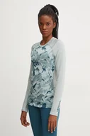 Bielizna sportowa damska - Helly Hansen longsleeve funkcyjny LIFA MERINO kolor turkusowy 49379 - miniaturka - grafika 1