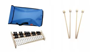 Dzwonki Chromatyczne 27-ton Kaja + 4 pałki + pokrowiec niebieski - Instrumenty perkusyjne - miniaturka - grafika 1