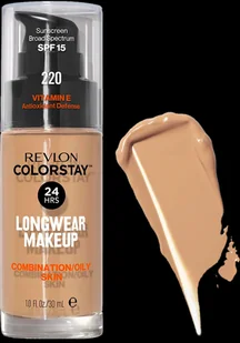 REVLON ColorStay With Pump Makeup Combination/oily Skin 220 Natural Beige 30ml - Podkłady do twarzy - miniaturka - grafika 1