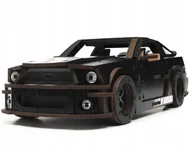 Puzzle - Puzzle Drewniane Łamigłówka Unimodels Unidragon Stallion GT Czarny - miniaturka - grafika 1