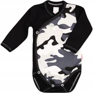 Body dla niemowląt - Body KOPERTOWE 100%Bawełna MORO Czarne r 62 KLEKLE - miniaturka - grafika 1