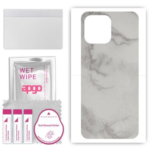 folia naklejka skórka strukturalna na TYŁ do myPhone N23 - Marmur Szary - apgo SKINS