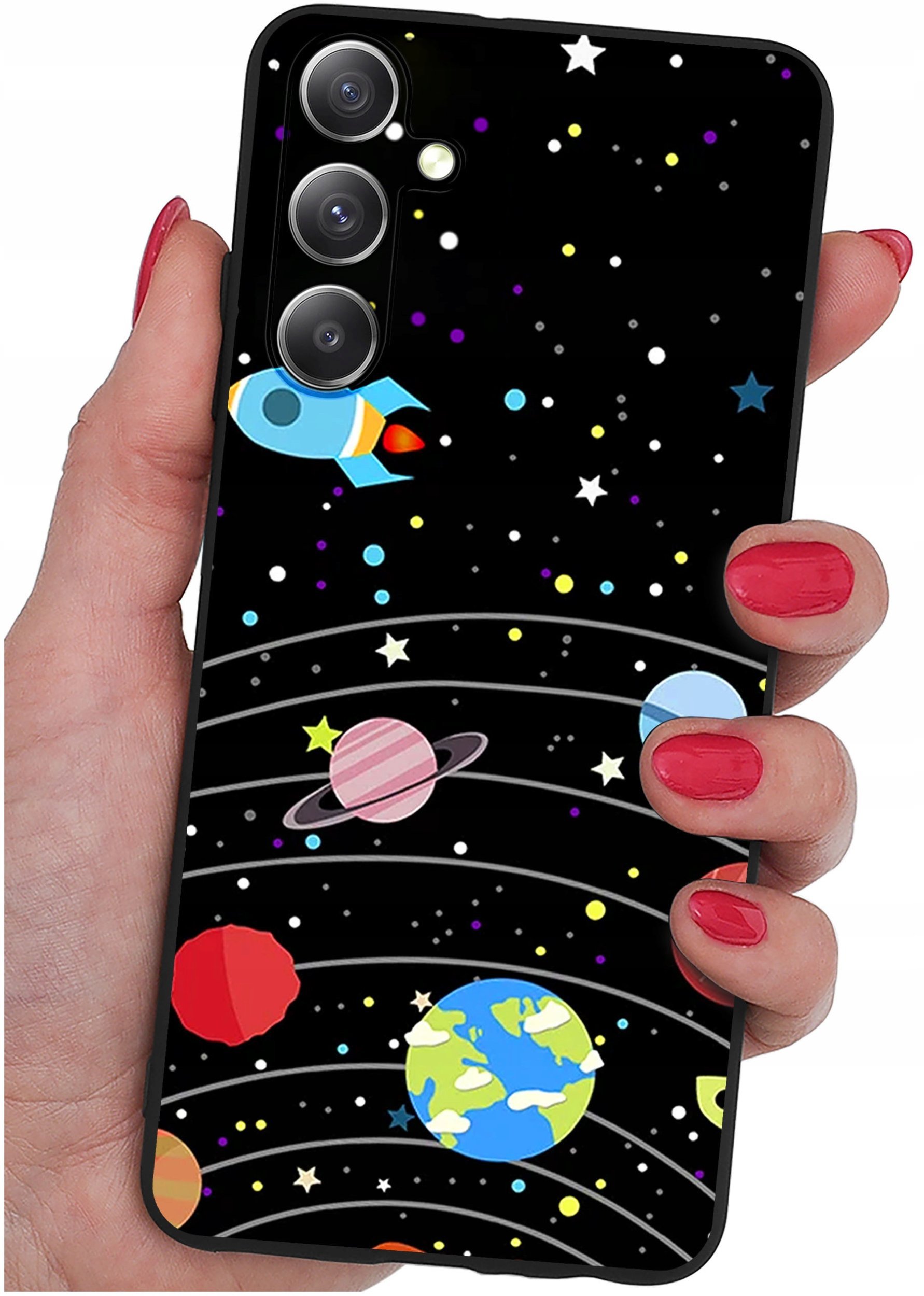 Etui do Samsung Galaxy A16 5G WZORYSILIKONOWE MATT CASE + SZKŁO 9H