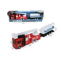 Wóz strażacki z przyczepą (światło + dźwięk) H13266 Hipo - Samochody i pojazdy dla dzieci - miniaturka - grafika 1