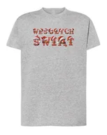 Koszulki i topy damskie - Koszulka Świąteczna Boże Narodzenie Mikołaj Super Prezent Szary melanż L - miniaturka - grafika 1