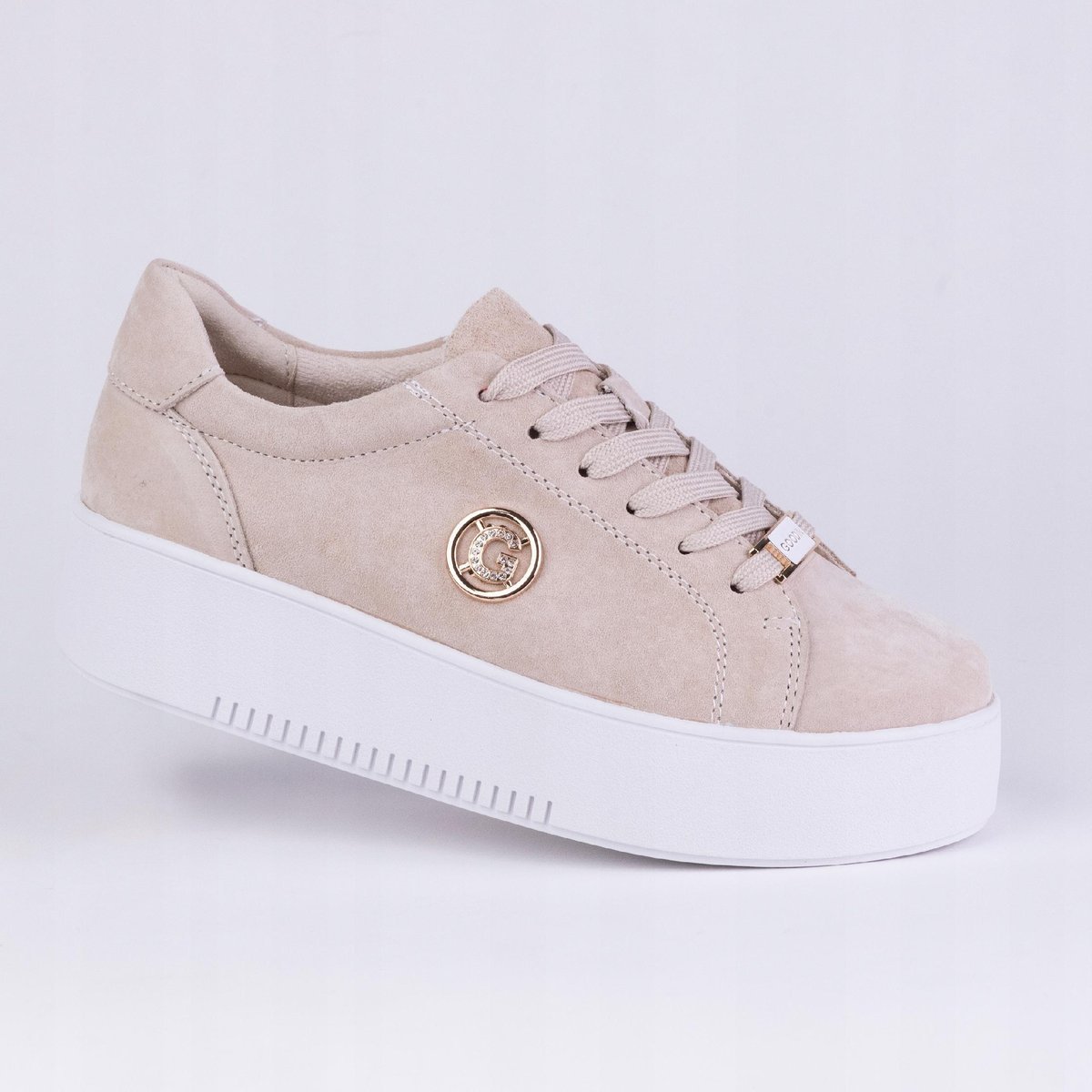 Półbuty sportowe damskie GOODIN GD-XW-1008 skóra naturalna beż 41