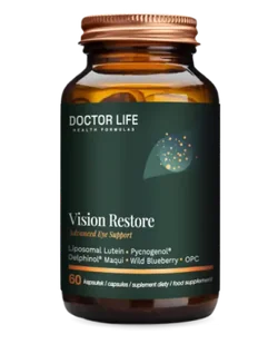 Doctor Life Vision Restore, 60 kapsułek - Wzrok i słuch - miniaturka - grafika 1