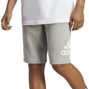 Spodnie sportowe męskie - Spodenki adidas Essentials Big Logo French Terry IC9403 - szare - Adidas - miniaturka - grafika 1