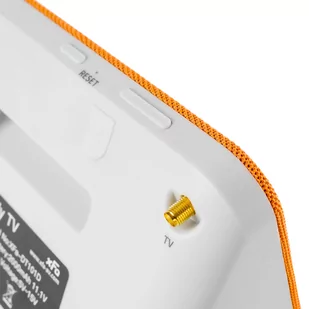 Mini telewizor przenośny 7" DVB-T2 H.265 Pomarańcz - Kable - miniaturka - grafika 4