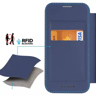 Etui Dux Ducis Skin X Pro do Apple iPhone 15 magnetyczny pokrowiec MagSafe z klapką - niebieski - Pozostałe akcesoria do telefonów - miniaturka - grafika 3