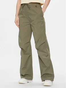 Calvin Klein Jeans Spodnie materiałowe Parachute Pant J20J222609 Khaki Regular Fit - Spodnie sportowe damskie - miniaturka - grafika 1
