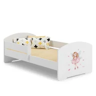 Łóżka dla dzieci i młodzieży - Łóżko dziecięce LUK z barierką 160x80 Dziewczynka ze skrzydełkami - miniaturka - grafika 1