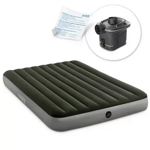 Intex Materac do spania 152 x 203 x 25 cm Prestige Downy Queen z extra pompką Intex - Materace turystyczne - miniaturka - grafika 1
