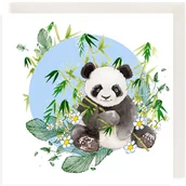 Kartki okolicznościowe i zaproszenia - Clear Creations Karnet Swarovski CL2012 Panda - miniaturka - grafika 1