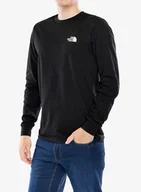 Bluzy sportowe męskie - Bluza bez kaptura The North Face L/S Box NSE Tee - tnf black - miniaturka - grafika 1