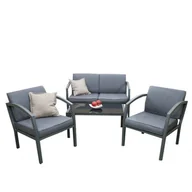 Meble ogrodowe - Zestaw BELLARIA LOUNGE - aluminiowy zestaw ogrodowy - miniaturka - grafika 1