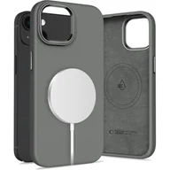 Etui i futerały do telefonów - Etui TECH-PROTECT Silicone Pure MagSafe do Apple iPhone 15 Ciemno-szary - miniaturka - grafika 1