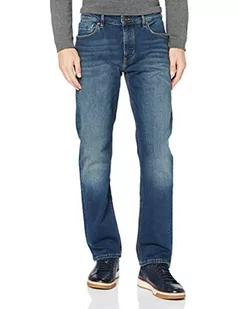 MARC O'POLO CASUAL Jeans – męskie dżinsy – klasyczne spodnie męskie w stylu z pięcioma kieszeniami ze zrównoważonej bawełny, niebieski, 32W / 36L - Spodnie męskie - miniaturka - grafika 1