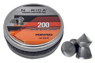 Śrut Norica Pointed 5,5mm 200 szt - Amunicja do wiatrówek - miniaturka - grafika 1