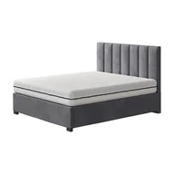 Łóżka - Łóżko FELL NEW CONCEPT kontynentalne light : Rozmiar - 160x200, Pojemnik  - Z pojemnikiem, Tkanina - Grupa III, Nogi - Metalowa srebrna - miniaturka - grafika 1