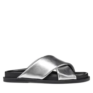 Klapki Geox D Adelash D55YWB 000Y2 C1007 Srebrny - Klapki i japonki damskie - miniaturka - grafika 1