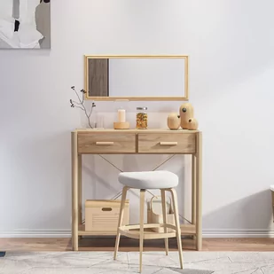vidaXL Stolik konsolowy, 82x38x75 cm, materiał drewnopochodny - Konsole i sekretarzyki - miniaturka - grafika 1