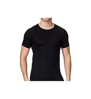 Koszulki męskie - Calida Męski T-shirt Evolution z bawełny podkoszulek z płaskim szwem - grafika 1