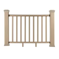 Balustrady i akcesoria - Balustrada kompozytowa Ecru 157 x 113 cm (2 słupki) - miniaturka - grafika 1
