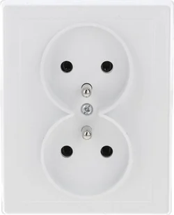 Timex JOWISZ Gniazdo podwójne z/u natynkowe białe GNt-6 Jw - Gniazdka elektryczne - miniaturka - grafika 1